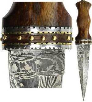 Rosewood Damascus Athame