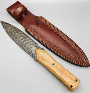 12" Flint Spear Damascus athame 12" Flint Spear Damascus athame