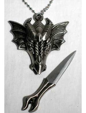 Dragon Head Necklace Athame