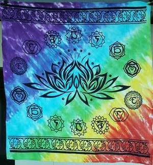 36" x 36" Chakra Lotus Altar Cloth 36" x 36" Chakra Lotus Altar Cloth