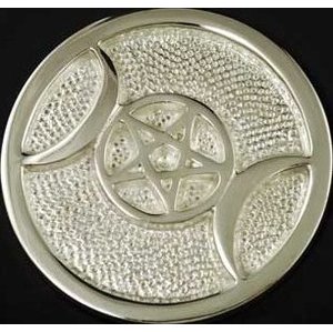 Triple Moon Altar Tile 3 1/2" Triple Moon Altar Tile 3 1/2"