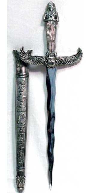 Silver Handled Egyptian Athame