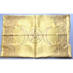 21" x 21" Gold Triple Moon altar cloth 21" x 21" Gold Triple Moon altar cloth
