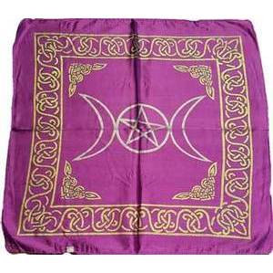 18" x 18" Purple Rayon Triple Moon Cloth 18" x 18" Purple Rayon Triple Moon Cloth