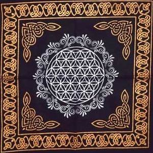 18"x18" Flower of Life altar cloth 18"x18" Flower of Life altar cloth