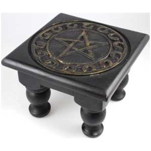 6" x 6" Pentagram Altar Table 6" x 6" Pentagram Altar Table