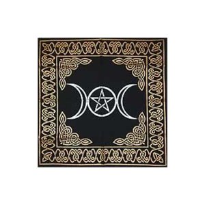 Triple Moon Pentagram Altar/Tarot Cloth