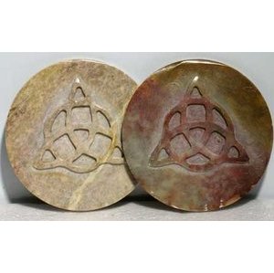 Soapstone Triquetra Altar Tile 3"