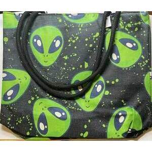 14" x 16" Alien jute tote bag 14" x 16" Alien jute tote bag