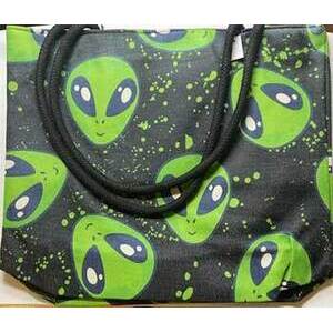 14" x 16" Alien jute tote bag