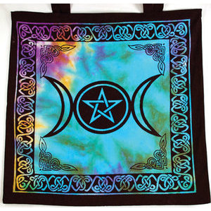 Triple Moon Pentagram Tote Bag Triple Moon Pentagram Tote Bag