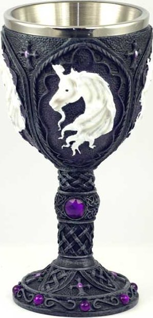 Unicorn Chalice 7 1/2"