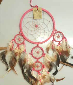 6 1/4" Fuchsia Dream Catcher 6 1/4" Fuchsia Dream Catcher