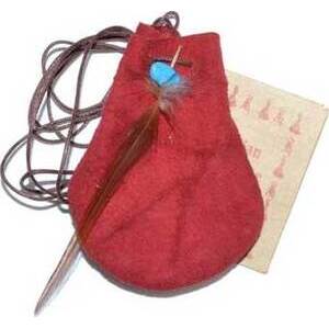 3" Medicine Dream bag Red