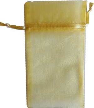 3" x 4" Gold Organza Pouch 3" x 4" Gold Organza Pouch
