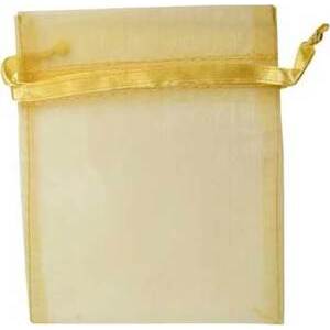 12 pk 2 3/4" x 3" Gold organza pouch 12 pk 2 3/4" x 3" Gold organza pouch