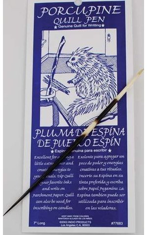 Porcupine Quill Pen