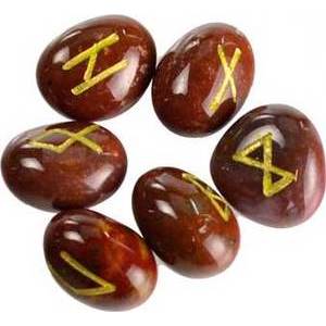 Red Jasper Rune Set