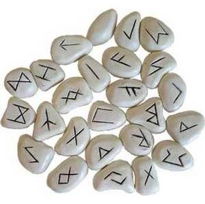 White Resin Rune Set