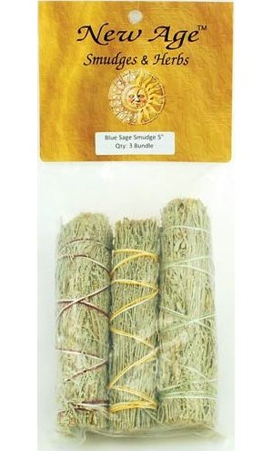 Blue Sage Smudge Stick 3pk 4"