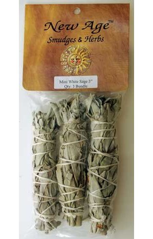 White Sage Smudge Stick 3pk 3" White Sage Smudge Stick 3pk 3"