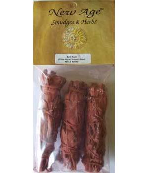 White Sage Dragon's Blood Smudge Stick 3-Pk 4"