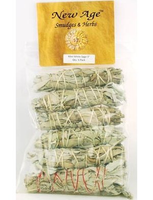 White Sage Smudge Stick 6-Pk 3"+