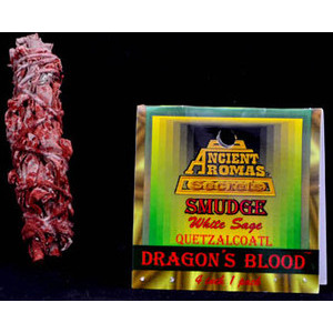 Dragons Blood & White Sage Smudge Stick 3-4" Dragons Blood & White Sage Smudge Stick 3-4"