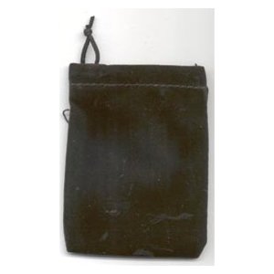 Bag Velveteen Pouch 3 X 4 Black