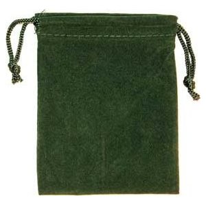 Velveteen Pouch 2 X 2 1/2 Green