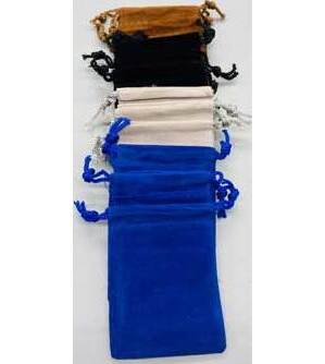 12 pk 3" x 4" Mixed velvet pouch 12 pk 3" x 4" Mixed velvet pouch