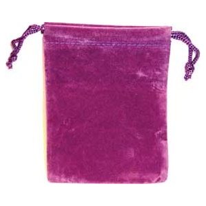 Bag Velveteen Pouch: 3 X 4 Purple