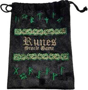 4"x 5/12" Rune Black Velveteen Bag 4"x 5/12" Rune Black Velveteen Bag