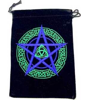 (set of 10) 5"x 7" Pentagram Black velveteen bag (set of 10) 5"x 7" Pentagram Black velveteen bag