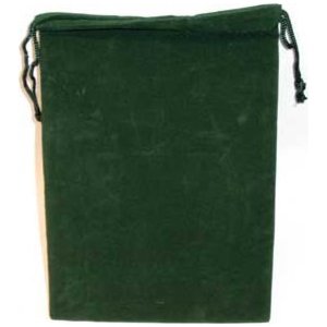 Bag Velveteen Pouch 5 X 7 Green