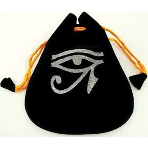 Eye Of Horus Velveteen Pouch Bag 5"