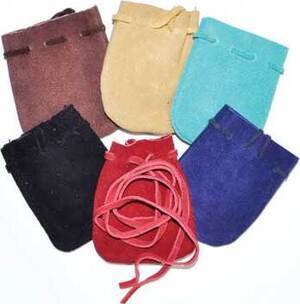 2"x3" Suede pouch (pk of 6)