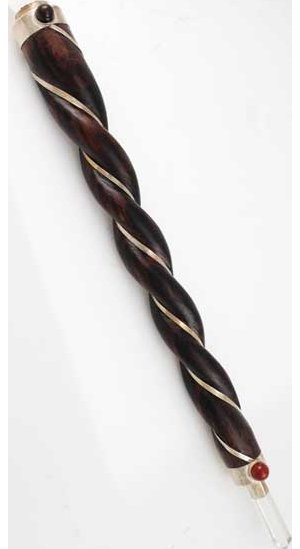 Twisted Wood Healing Wand 8"