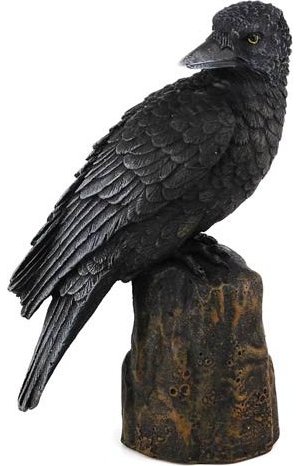 Raven Back 6" Statue