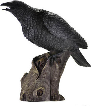 Raven 12" Statue