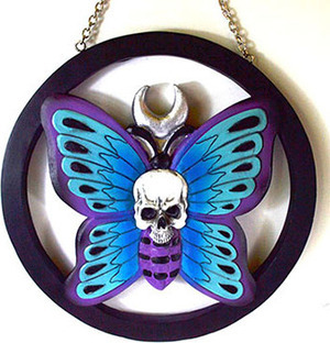 8" Skull on Butterfly 8" Skull on Butterfly
