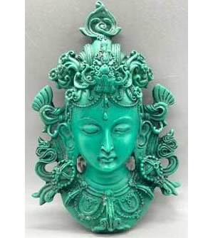8" Tara Mask turquoise 8" Tara Mask turquoise