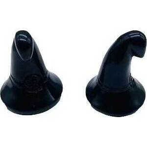 (set of 2) 1 3/4" Witch's Hat Obsidian, Black