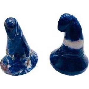(set of 2) 1 3/4" Witch's Hat Sodalite