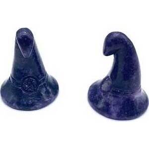 (set of 2) 1 3/4" Witch's Hat Lepidolite