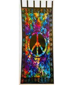44"x88" Peace Sign curtain