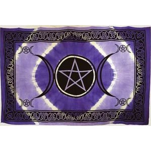 Triple Moon Pentagram Tapestry 72" x 108" Triple Moon Pentagram Tapestry 72" x 108"