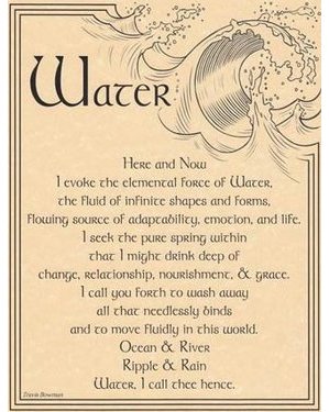 Water Evocation Poster Water Evocation Poster