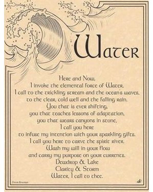 Water Invocation Poster Water Invocation Poster