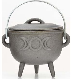 Triple Moon Cast Iron Cauldron 4"